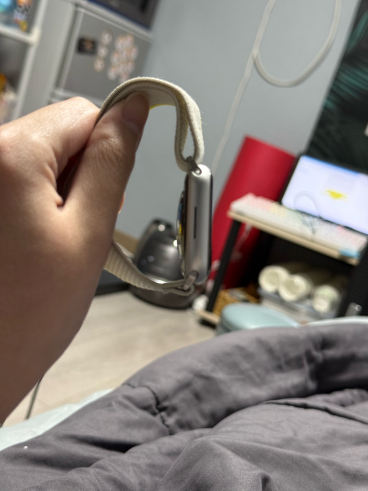 애플워치9 45mm 실버 판매 이미지