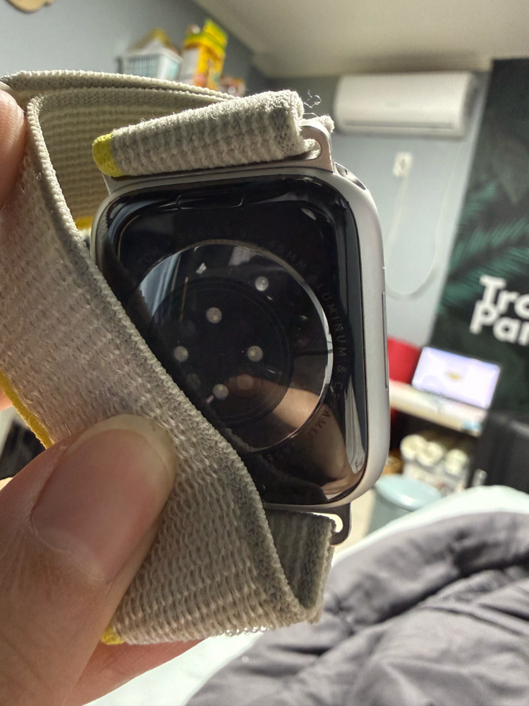 애플워치9 45mm 실버 판매 이미지