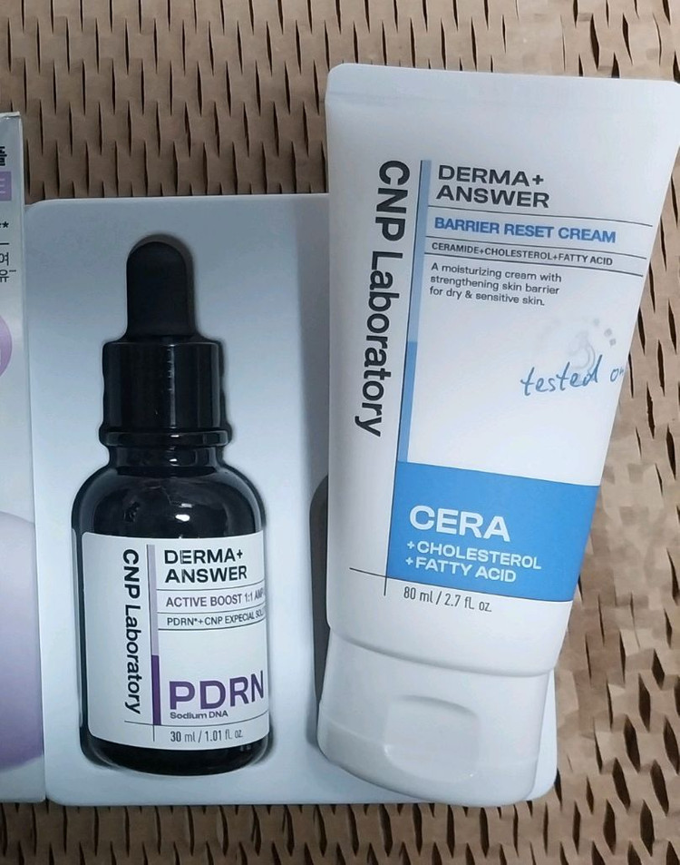 차앤박 CNP 더마앤서 2종 1개씩)배리어 리셋 크림 80ml,액티브 부스트 앰플(PDRN 앰플) 30ml 이미지