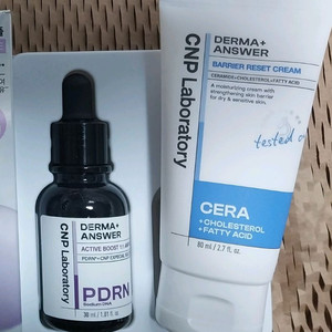 차앤박 CNP 더마앤서 2종 1개씩)배리어 리셋 크림 80ml,액티브 부스트 앰플(PDRN 앰플) 30ml 이미지