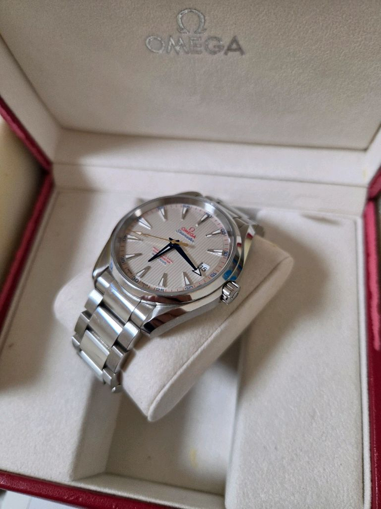 오메가 씨마스터 아쿠아테라 150M 41.5mm 골프 에디션 2015.04국내 풀셋 이미지