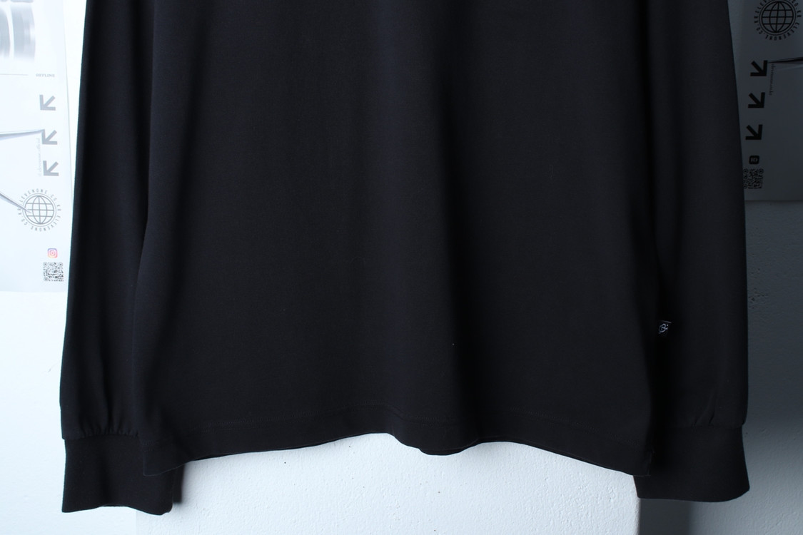 (L-XL) 코드그라피 긴팔티셔츠 스몰로고 블랙 이미지