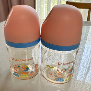 더블하트 160ml 2개 + S사이즈 젖꼭지 (반택가능) 이미지