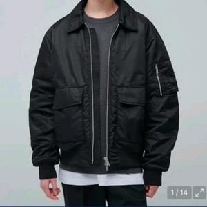 무신사 스탠다드 칼라드 봄버 자켓 XL A-2스타일 이미지