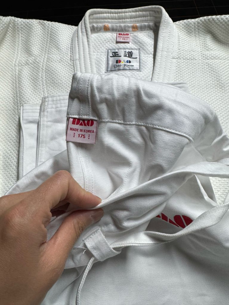 다오 선수용 유도복 백색 175사이즈 이미지