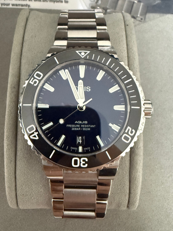 오리스 아퀴스 39.5mm 청판 판매 이미지