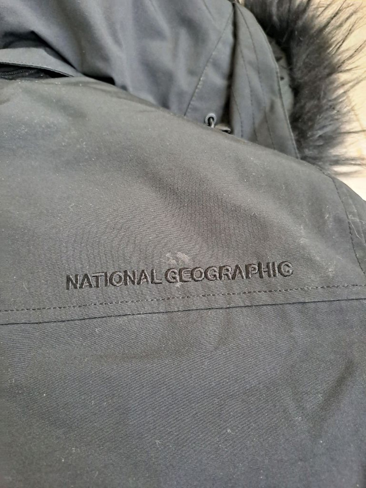 내셔널지오그래픽 유틸리티 숏패딩 블랙 색상 이미지