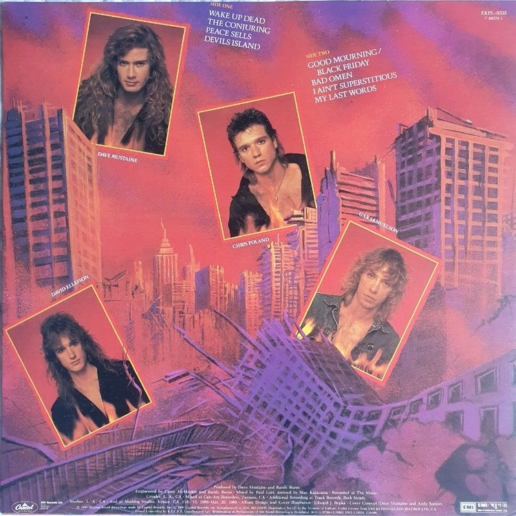 MEGADETH - PEACE SELLS... BUT WHOS BUYING? LP(계몽사반) 이미지
