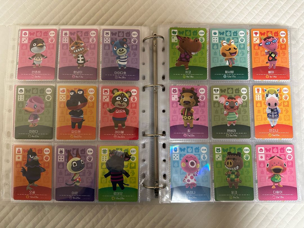 택포) 동물의숲 아미보카드 3탄 올클리어 100장 일괄판매 이미지