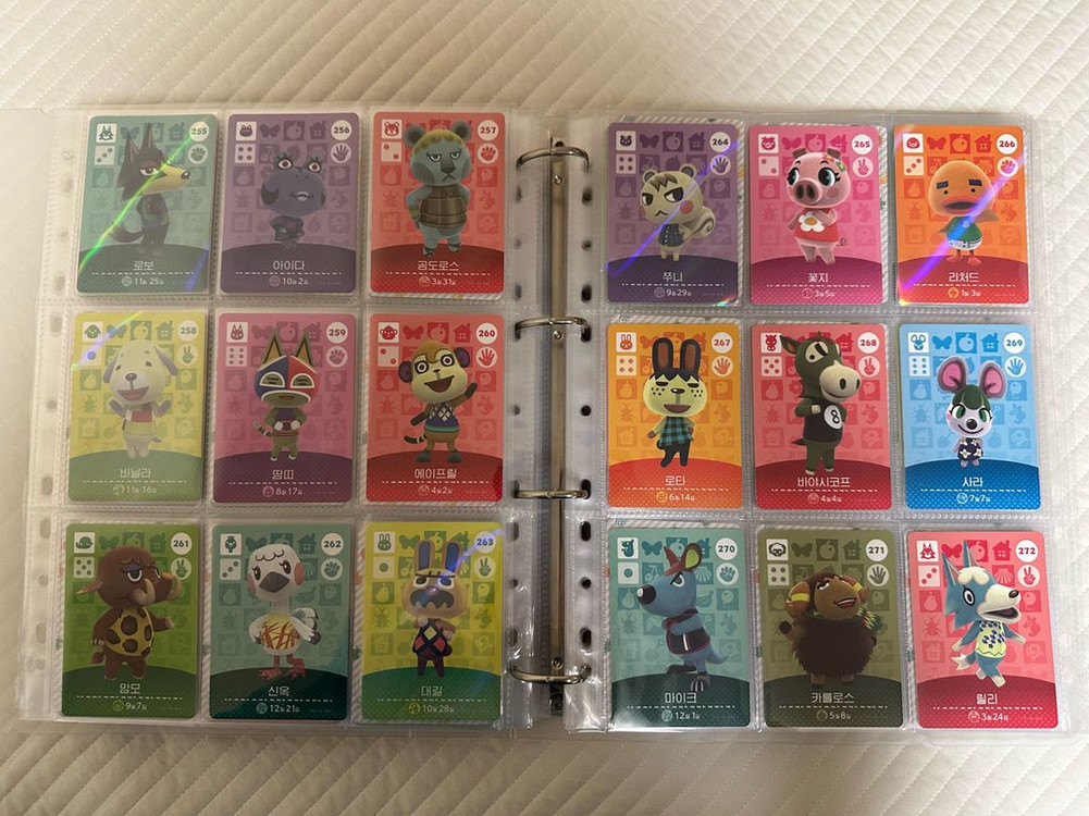 택포) 동물의숲 아미보카드 3탄 올클리어 100장 일괄판매 이미지