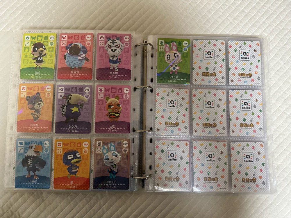 택포) 동물의숲 아미보카드 3탄 올클리어 100장 일괄판매 이미지