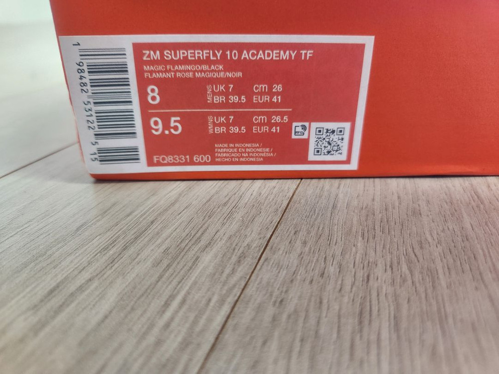 나이키 풋살화 줌 머큐리얼 슈퍼 플라이 10 아카데미 TF FQ8331-600, 260 이미지