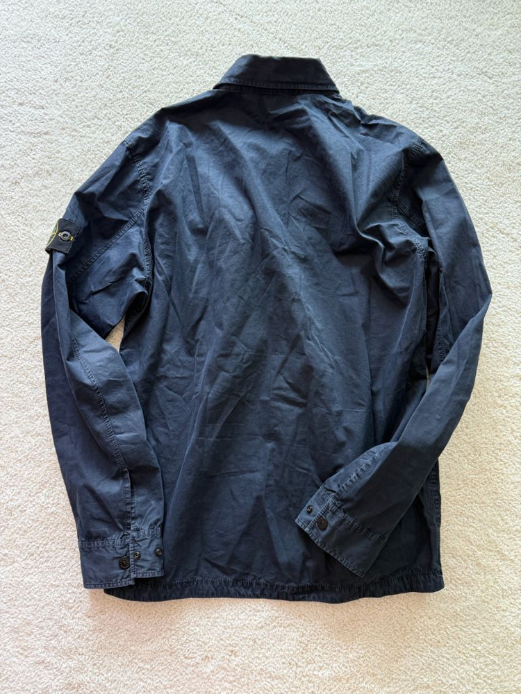 스톤아일랜드 올드이펙트 오버셔츠 네이비 컬러 L사이즈 이미지