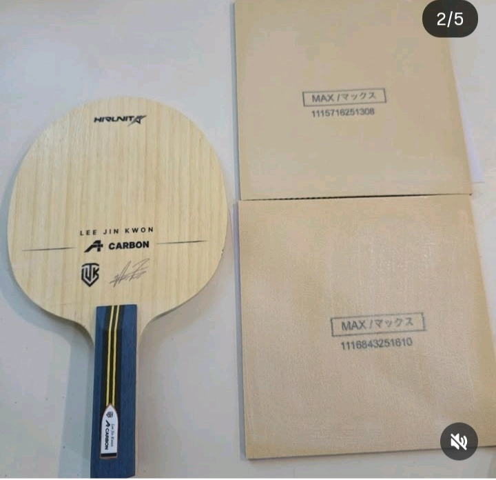 이진권선수추천) 라켓세트(러버부착)라켓:하이러닛 이진권A카본+전면:야사카 라크자 X소프트 흑+후면:야사카 라크자9 이미지