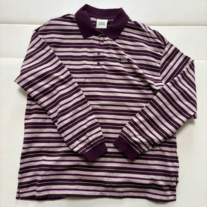 코드그라피 스트라이프 카라 티셔츠 버건디 s사이즈 이미지