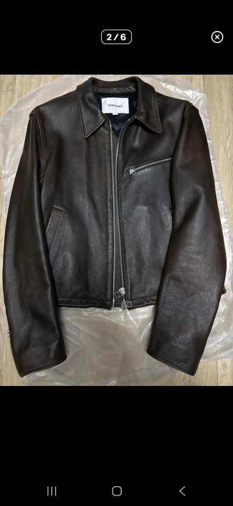 토니웩 크롭 레더자켓 L 이미지