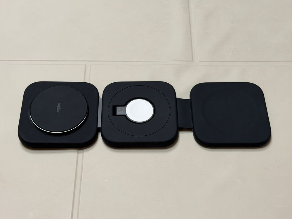 벨킨 Qi2 3in1 15W 마그네틱 여행용 무선 충전 패드 WIZ024 아이폰17 에어팟 애플워치 호환 고속충전 이미지