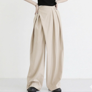 하이웨이스트 와이드 랩 슬랙스(s) 이미지