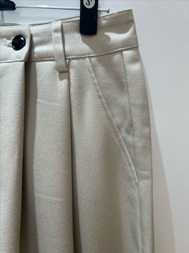 하이웨이스트 와이드 랩 슬랙스(s) 이미지