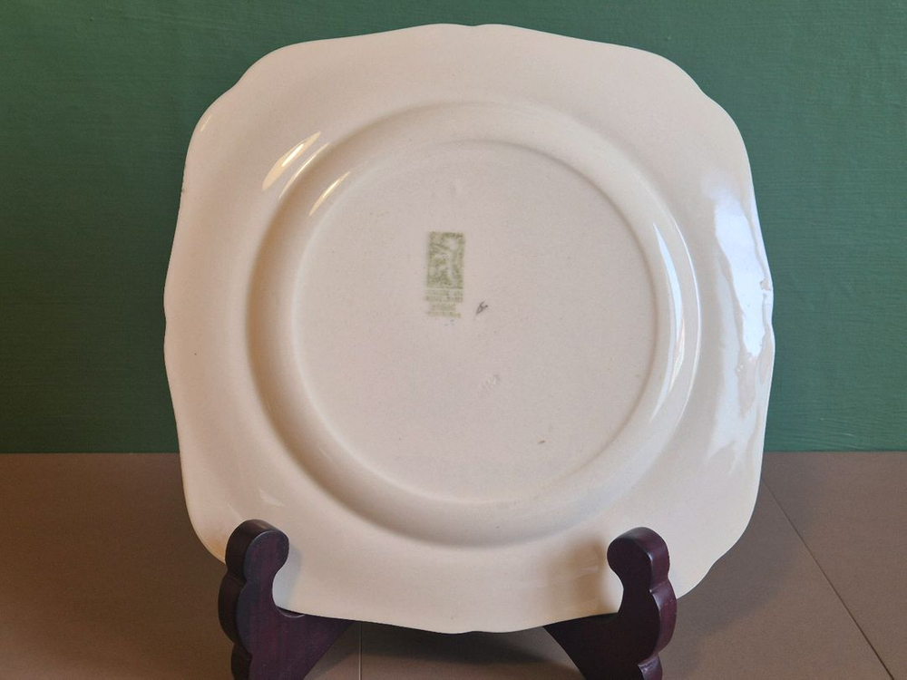 영국 엔틱 부스 앤 컥험 사각 접시 이미지