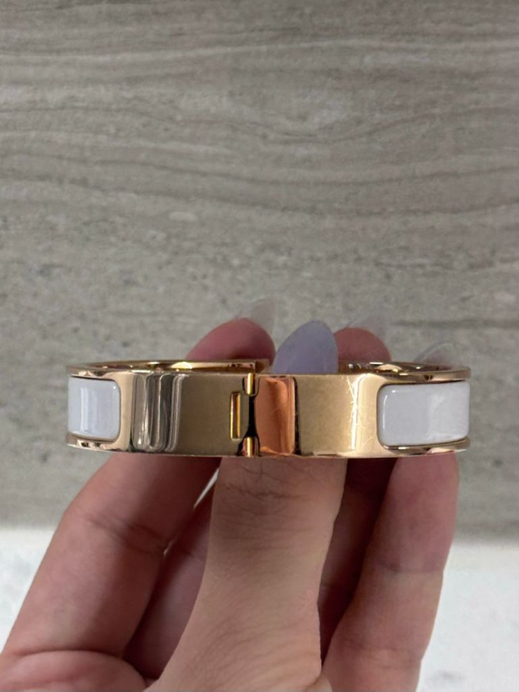 에르메스 클릭아슈 PM 화이트 로즈골드 팔찌 이미지