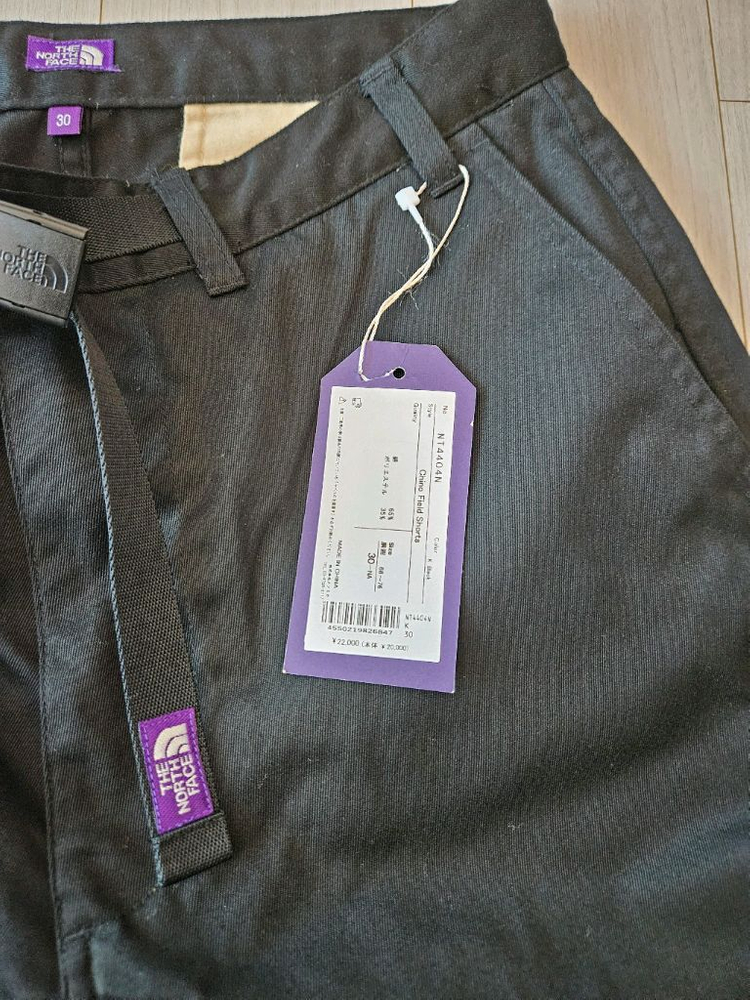 노스페이스 퍼플라벨 치노 필드쇼츠 이미지