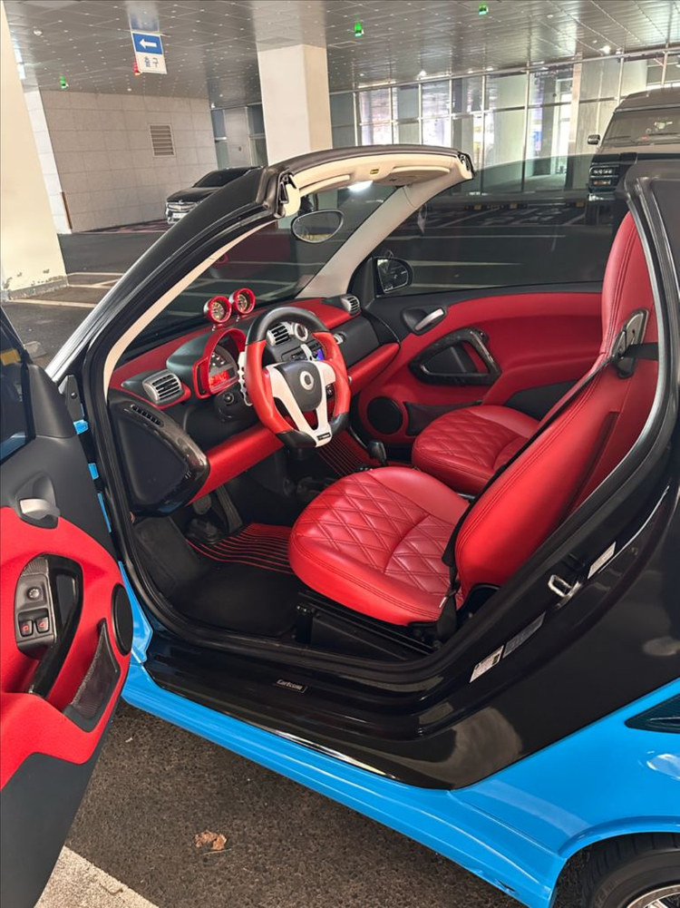 스마트 포투451 카브리오 칼슨튜닝 / 빌스테인서스펜션 / 소프트탑 교체 / 관리상태 좋음 이미지