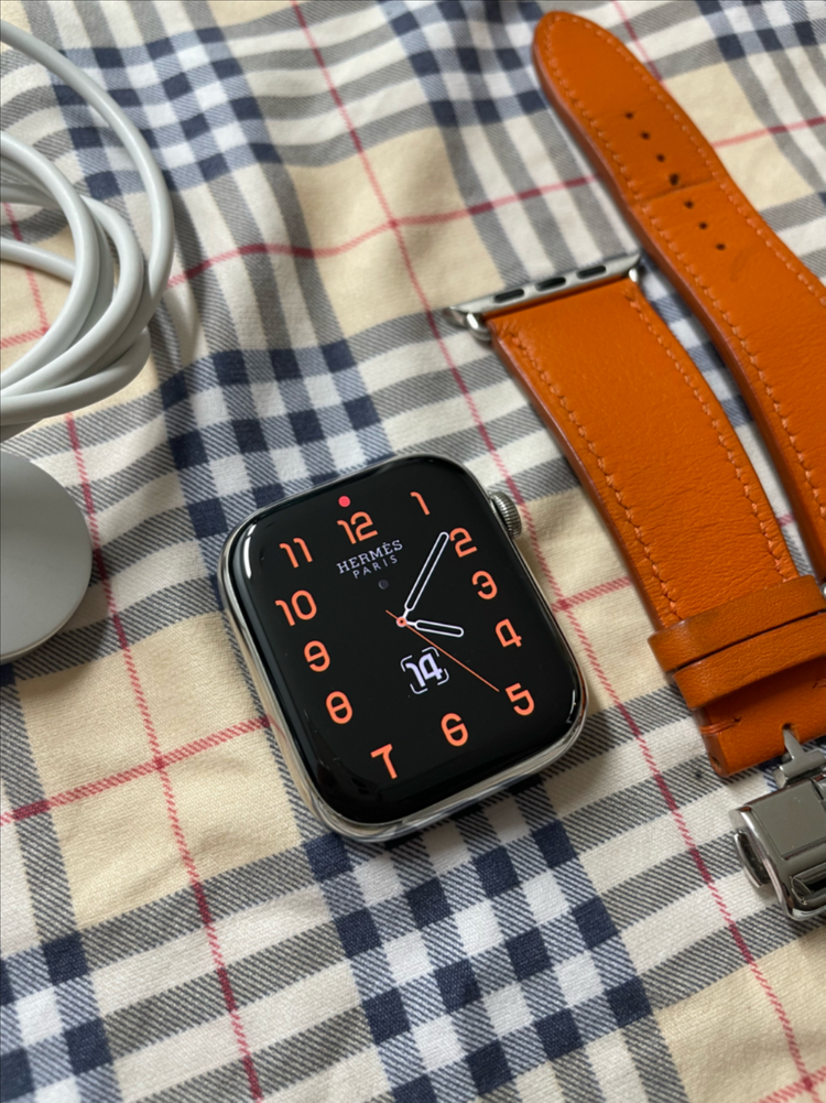 애플워치7에르메스 실버 45mm SS급 이미지