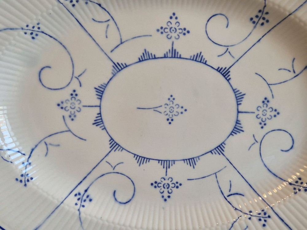 엔틱 벨기에 보흐 오벌접시 이미지