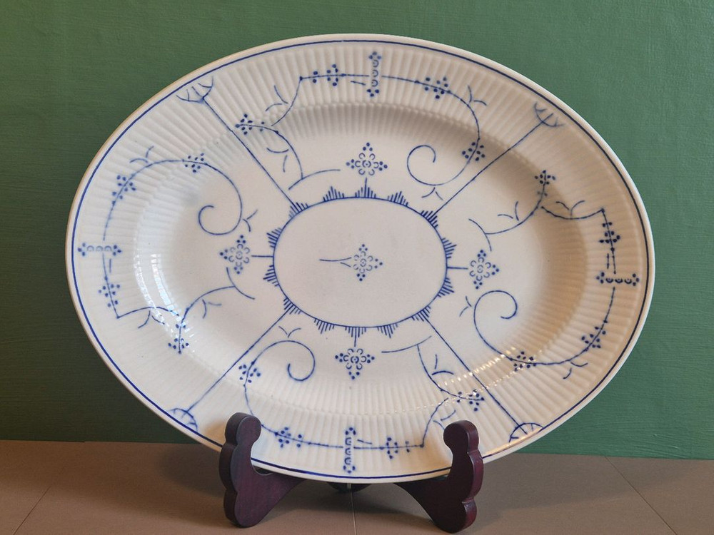 엔틱 벨기에 보흐 오벌접시 이미지