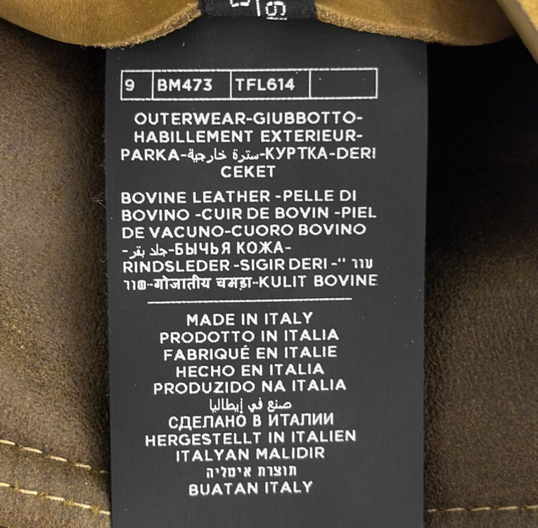 [50] 톰포드 남성 버팔로 레더 스웨이드 트러커 워크 가죽 자켓 카멜 이미지