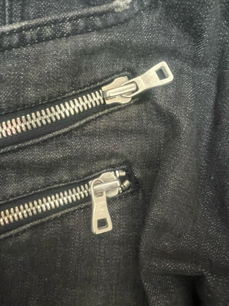 발망 메인라벨 6포켓 바이커진 32사이즈 흑청 빈티지 이미지