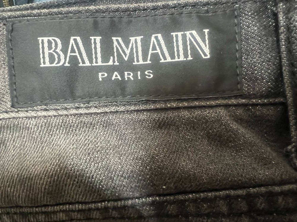 발망 메인라벨 6포켓 바이커진 32사이즈 흑청 빈티지 이미지