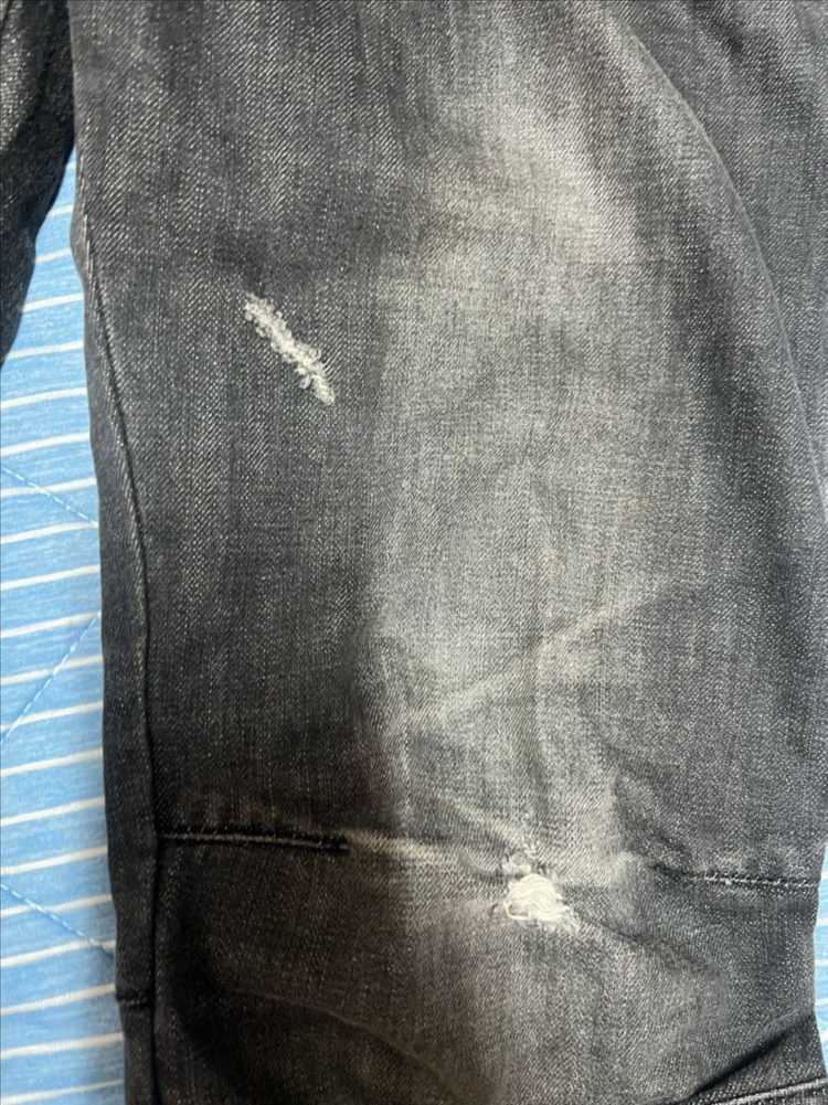 발망 메인라벨 6포켓 바이커진 32사이즈 흑청 빈티지 이미지