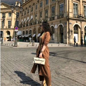 뮤제라 라온 막스 홀가 원피스/ 양면 롱 벨트 가디건 블랙 새상품 봄가을용 이미지