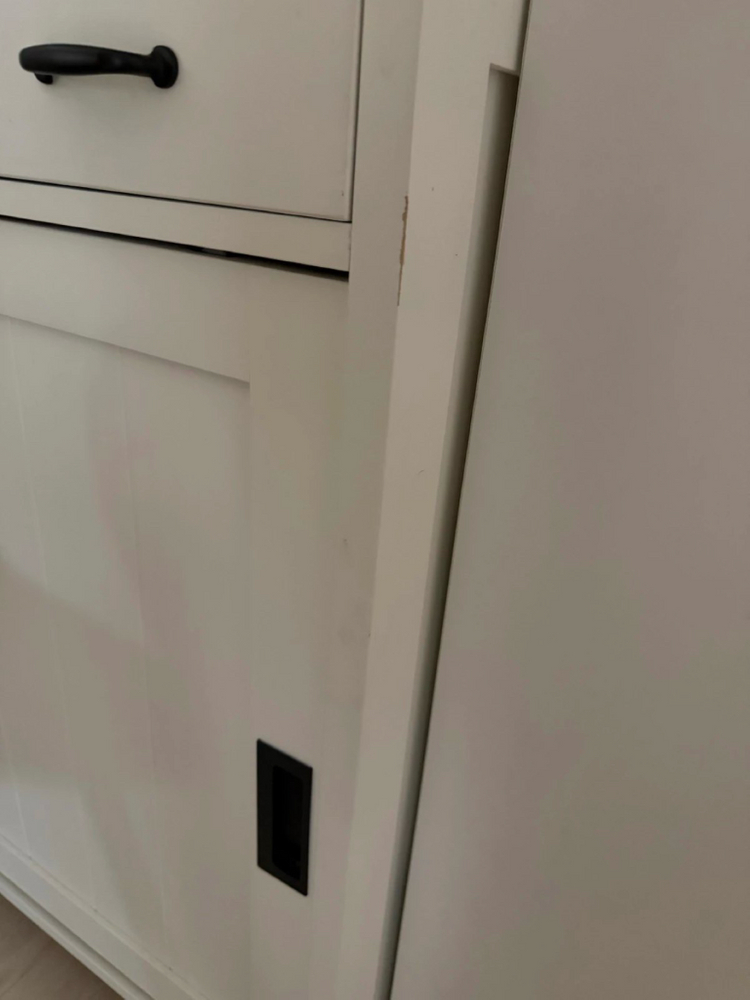 꿈에그린가구 원목 슬라이딩 유리도어장 홈카페 수납장 / 그릇장1200 이미지