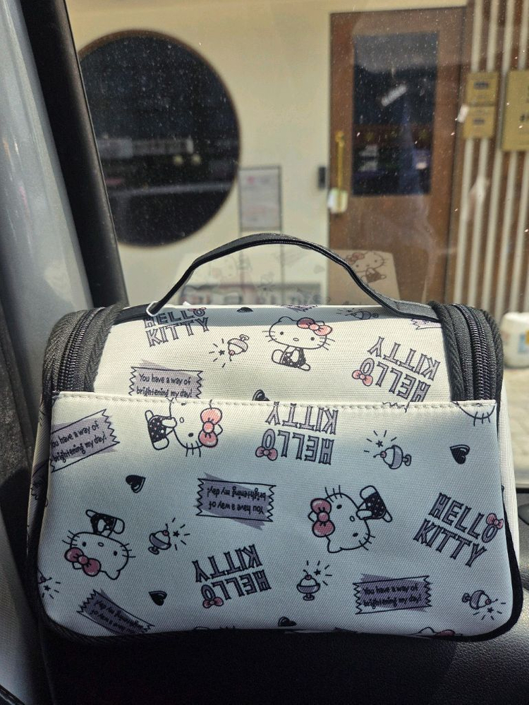 산리오 헬로키티 파우치,여행용 화장품가방,키티 가방 이미지