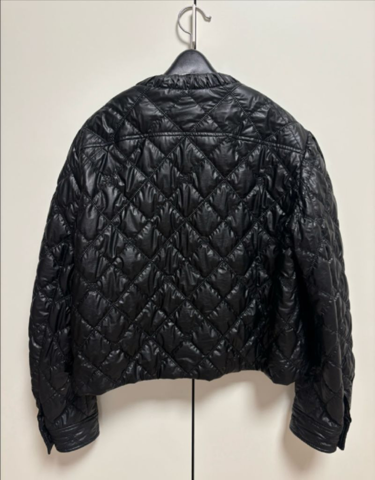 타임 페이크 레더 퀼팅 자켓 이미지