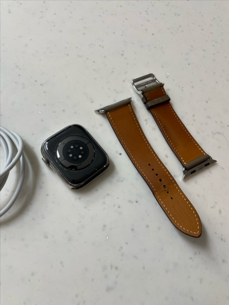 애플워치7에르메스 45mm 실버 이미지