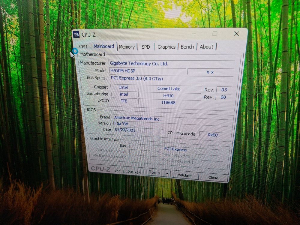 i3 10100 및 기가h410m 보드셋 이미지