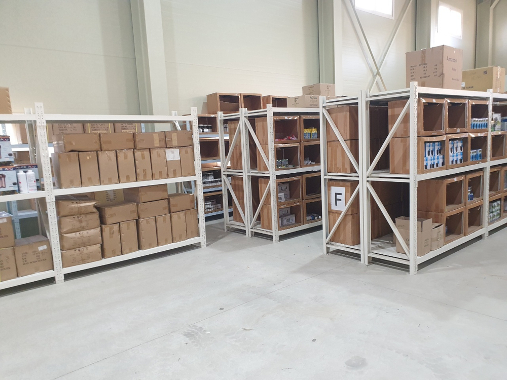 공장 창고용 철제선반 무볼트 중량랙 대형사이즈 랙 작업다이 이미지