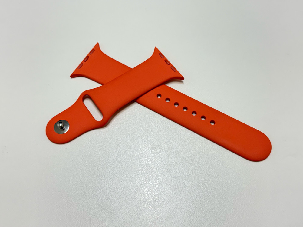 애플워치 에르메스 스포츠밴드 오랑쥬 45mm M/L 단품 S급 이미지