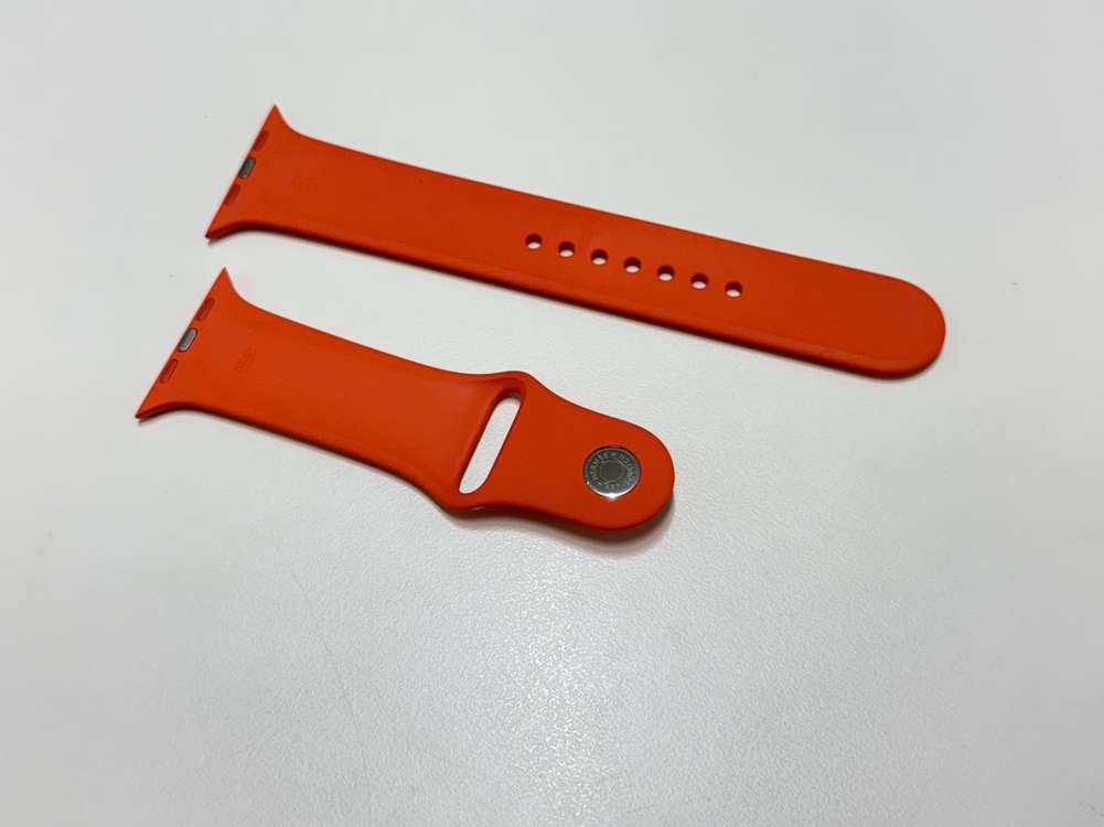 애플워치 에르메스 스포츠밴드 오랑쥬 45mm M/L 단품 S급 이미지
