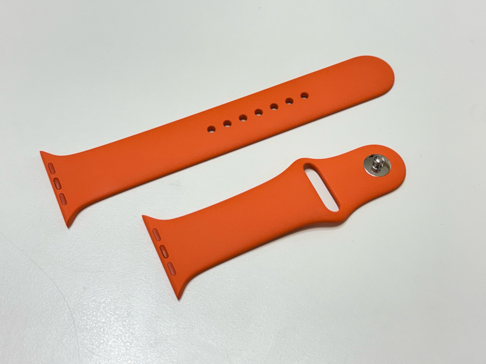 애플워치 에르메스 스포츠밴드 오랑쥬 45mm M/L 단품 S급 이미지