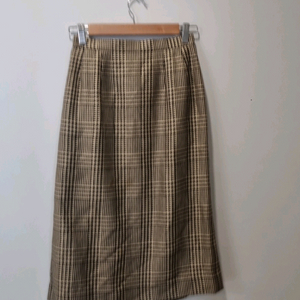 버버리 체크 플리츠 스커트 이미지