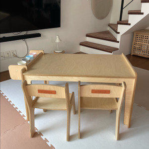 펀펀키즈 미술 유아미술책상의자 세트 (2인용) 이미지