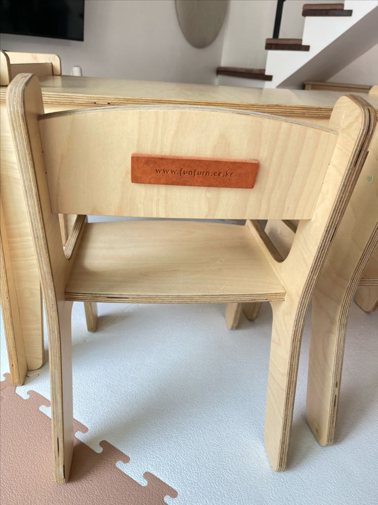 펀펀키즈 미술 유아미술책상의자 세트 (2인용) 이미지