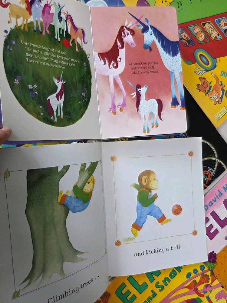 에릭칼 자석 얼굴 꾸미기 앤서니브라운 노부영 엘머 등 아기책 유아책 일괄 이미지