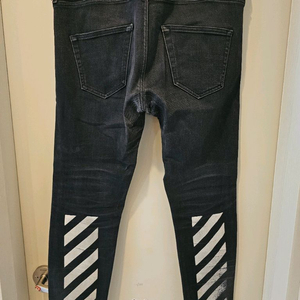 오프화이트 블랙 슬림핏 청바지 32사이즈 이미지