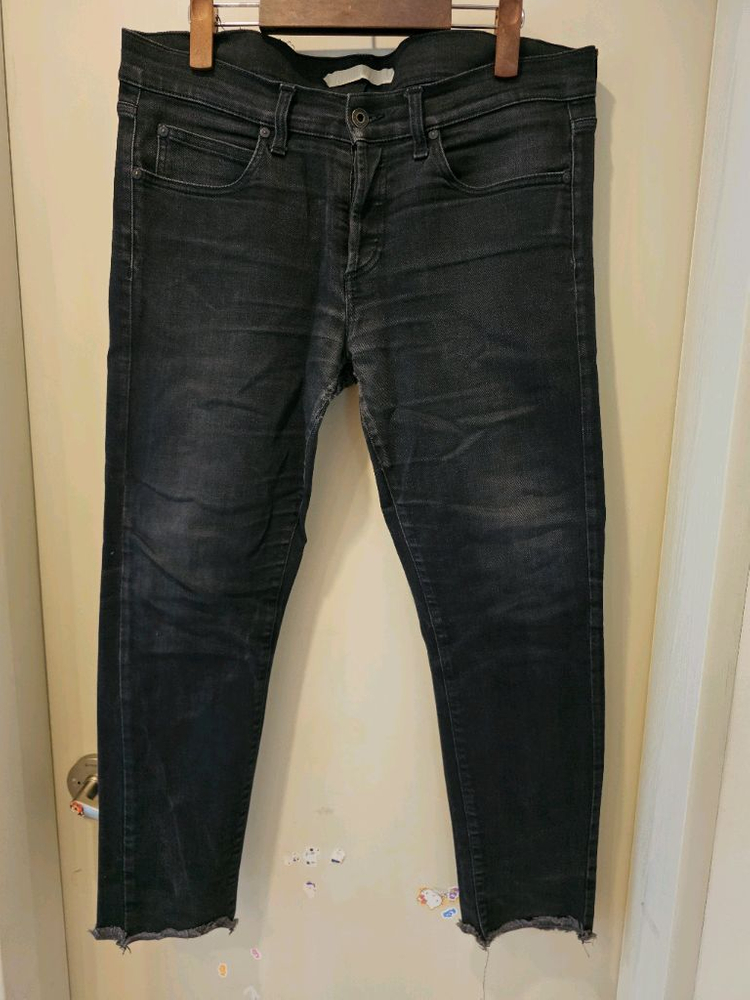 오프화이트 블랙 슬림핏 청바지 32사이즈 이미지